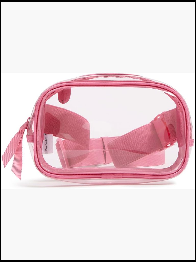 Clear Small Belt Bag Sling Crossbody - Adjustable Strap, Zip Closure, Tpu